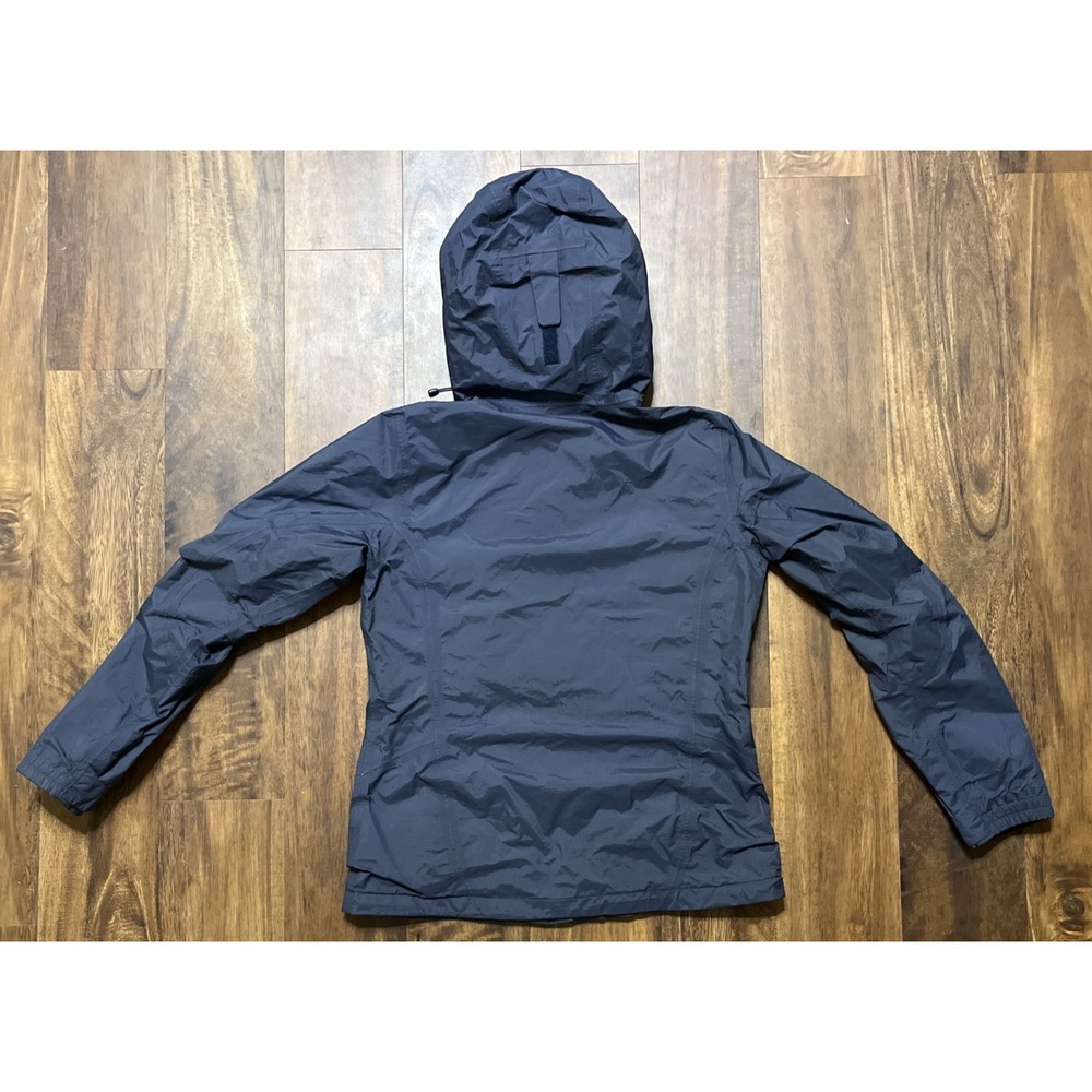 COLUMBIA Watertight Omni-Tech Waterproof Blue Hoodie Rain Jacket Womens M - Picture 3 of 11